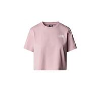 The North Face Women's Simple Dome Cropped Slim T-Shirt, Metal Pink, XXL