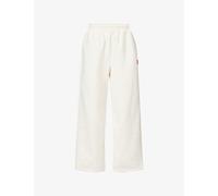 The North Face Womens The North Face Red Box Wide-Leg Cotton-Blend Jogging Bottoms White Dune S
