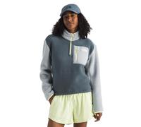 The North Face Women's Yumiori 1/4 Zip Sweatshirt, Granite Grey/Frost Grey, M