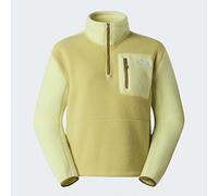 The North Face Women's Yumiori 1/4 Zip Sweatshirt, Pear/Lemon Mist/Cedar, L