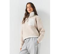 The North Face Womens Yumiori Off Peak 1/2 Zip Fleece, Beige, Size M, Women Beige