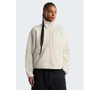 The North Face Womens Yumiori Off Peak Full Zip Fleece, White, Size L, Women White