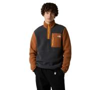 The North Face Yumiori 1/4 Zip Fleece: Asphalt Grey/Burnt Umber: XL Si