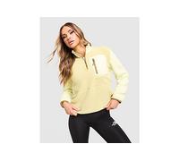 The North Face Women's Yumiori 1/4 Zip Sweatshirt, Pear/Lemon Mist/Cedar, S