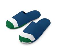 The North Star Flag Soft Cotton Slippers for Men Non-Slip Breathable House Slippers Indoor Outdoor