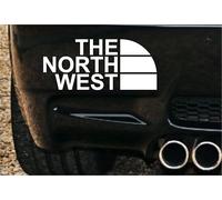 The North West Car Decal Sticker, JDM Style, White Vinyl