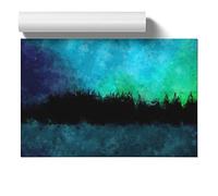 The Northern Lights in Iceland Art Print | Unframed Poster, A1