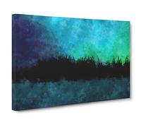 The Northern Lights in Iceland Canvas Wall Art Print 30x20 Inch