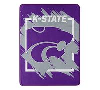 The Northwest Company Kansas State Wildcats Blanket 46x60 Micro Raschel Dimensional Design Rolled
