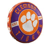 The Northwest Company NCAA Clemson Tigers Round Cloud Pillow, 15", Team Colors