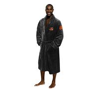 The Northwest Company OFFICIAL NFL Cincinnati Bengals Men's L/XL Silk Touch Bath Robe With Number, 26" x 47", Team Colors, L-X-L