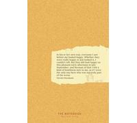 The Notebook Dotted Line: 120 pages, 6x9 in, Vintage Grainy Yellow Cover with Quote Haruki Murakami for Professionals, Students, Teen Girls, Artists, Writers