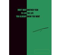 The notebook is gray-lined and spaced for Narrow-ruled space with a margin. The notebook cover is a simple graphic with motivational text.