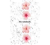 The Notebook.: Notebook or Journal with vintage floral design Original artistic cover with dots to write or draw in