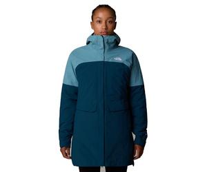 The Noth Face Women's Dryvent Mono Triclimate Parka, Midnight Petrol/Algae B, XS
