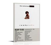 The Notorious B.I.G. Ready to Die Creative Waterproof Decorative Paintings Free of Framing Directly Pasted with Moisture-proof And Anti Fouling Materials Living Room Bedroom Hanging Paintings Artistic