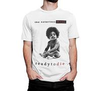 The Notorious B.I.G. Ready to Die T-Shirt, Biggie Smalls Hip-Hop Tee (Medium)