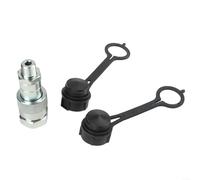 The NPT3/8 Type Hydraulic Quick Connector Set, Hydraulic Quick Connect Tractor Couplers With Dust Cap For Hydraulics Jacks