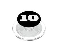 The Number 10 Ten Sports Team FRONT PRINT Matching Birthday PopSockets PopGrip for MagSafe