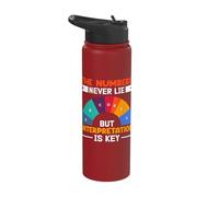 The Numbers Never Lie But Interpretation is Key Stainless Steel Insulated Water Bottle