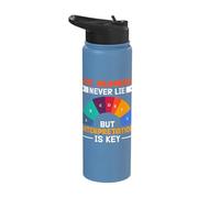 The Numbers Never Lie But Interpretation is Key Stainless Steel Insulated Water Bottle