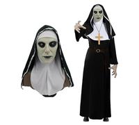 The Nun Disguise for Adult | Includes 1 Dress, 1 Mask and 1 Cross | Good Nun Halloween Costume | Religious Cosplay | Horror Movie | 100% Fun | OriginalCup