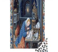 The Nun in The Midnight Scriptorium Puzzle 38x26cm/1000pcs Erwachsene Puzzle,Home Decor