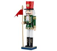 The Nutcracker - Wooden, Nutcracker Christmas Decor,wear-resistant | Sturdy Nutcrač Figures,Green Nutcrač King Guard Solider Nutcrackers Christmas Decorations For Home Tables Shelves Pa