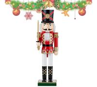 The Nutcracker - Wooden, Nutcracker Christmas Decor,wear-resistant | Sturdy Nutcrač Figures,Green Nutcrač King Guard Solider Nutcrackers Christmas Decorations For Home Tables Shelves Pa