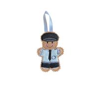 The Nutty Squirrel Prison Officer Gingerbread Man Felt Christmas Decoration