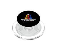 The NYC Subway where train traffic ahead is the official PopSockets PopGrip for MagSafe