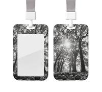 The Oak Tree Heavy Duty Id Card Badge Holder Plastic Name Tag Badge Holder with Clear Window Waterproof Card Protector Sleeve for Nurse Doctor Teacher Office Employee