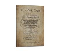 The Oak Tree Poem By Johnny Ray Ryder JrCanvas Poster Wall Art Decoration Living Room Bedroom Decoration Poster Gift for FriendsFrame-style 16x24inch(40x60cm)