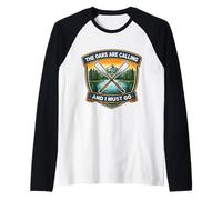 The Oars are Calling and I Must Go Rowing Crew Team Member Raglan Baseball Tee