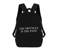 The Obstacle Is The Path 17" Laptop Backpacks Casual Daypacks