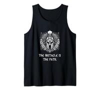The obstacle is the path. Battle Masculinity Spartan Roman Tank Top