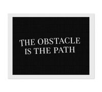 The Obstacle is The Path Diamond DIY Painting Kits Horizontal Round