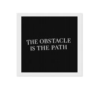 The Obstacle is The Path Diamond DIY Painting Kits Horizontal Round