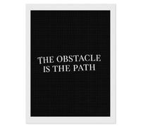 The Obstacle is The Path Diamond DIY Painting Kits Square Full Drill Digital Art Craft for Home Office Wall Decor