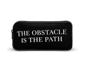 The Obstacle is The Path Large Capacity Pencil Cases with Zippered Portable Pen Pouch Makeup Bag Office Supplies