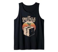 The Obstacle is The Way Motivational Quote Stoicism Tank Top
