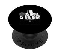 The Obstacle Is The Way Stoic Fitness Motivation Tee PopSockets Adhesive PopGrip