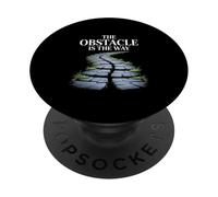 The Obstacle Is The Way Stoic Quote Path Art PopSockets Adhesive PopGrip