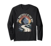The Obstacle Is The Way Stoicism Endurance Path Stoicism Long Sleeve T-Shirt