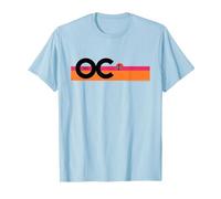 The OC Surfer On The Horizon Black T-Shirt, Men, Baby Blue, Small