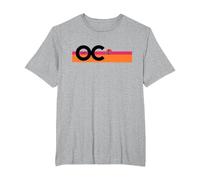 The OC Surfer On The Horizon Black T-Shirt, Men's Big and Tall, Heather Grey, 4X Tall