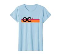 The OC Surfer On The Horizon Black T-Shirt, Women, Baby Blue, 3X-Large