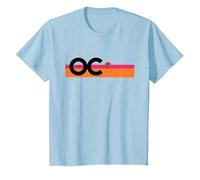 The OC Surfer On The Horizon Black T-Shirt, Youth, Baby Blue, Large