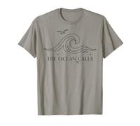 The Ocean Calls Wave Lover Beach Life Sea Coastal T-Shirt