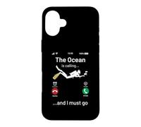 The Ocean Is Calling And I Must Go Scuba Dive Diver Diving Case for iPhone 16 Plus
